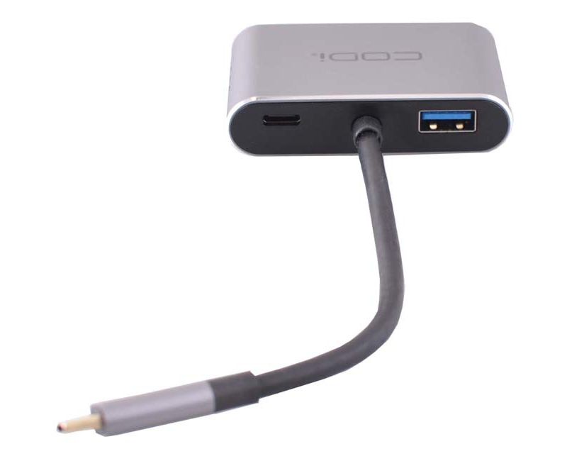 Codi 4-IN-1 USB-C Display Adapter - 1 x Type C Male USB