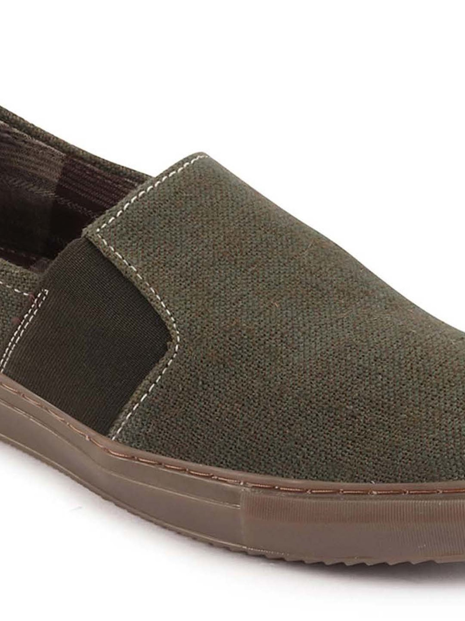 Fausto Men's Olive Casual Loafers