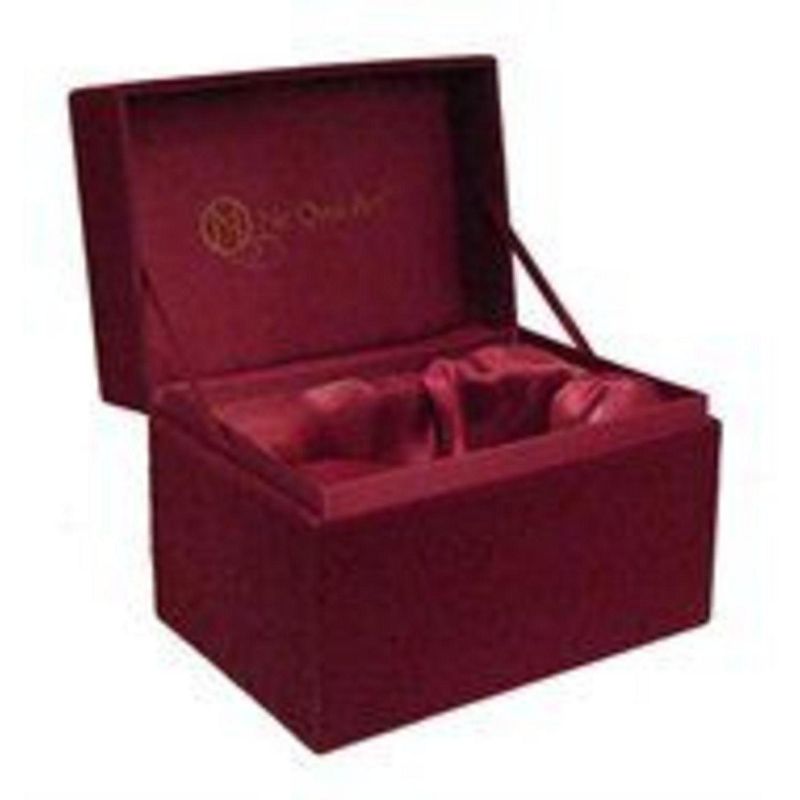 NeQwa 7" "Winter Friend" Hand-Painted Blown Glass Christmas Ornament - Blue/White