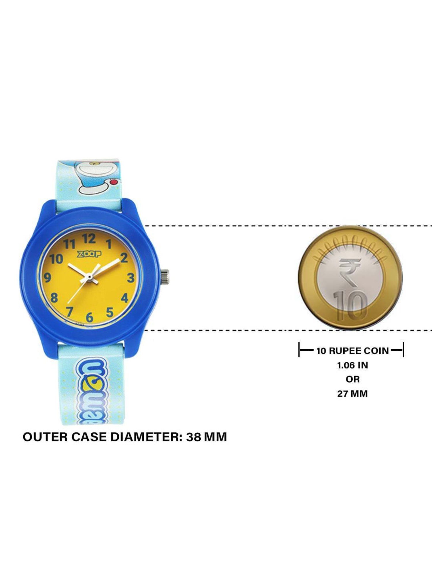 Zoop Doraemon 26019PP36W Analog Watch for Kids