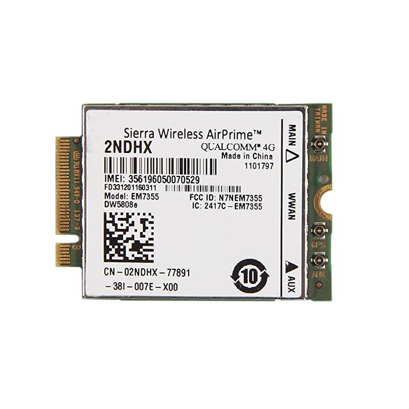 Wireless Airprime 2ndhx Em7355 Dw5808e Wwan Hspa Ngff Card for Dell