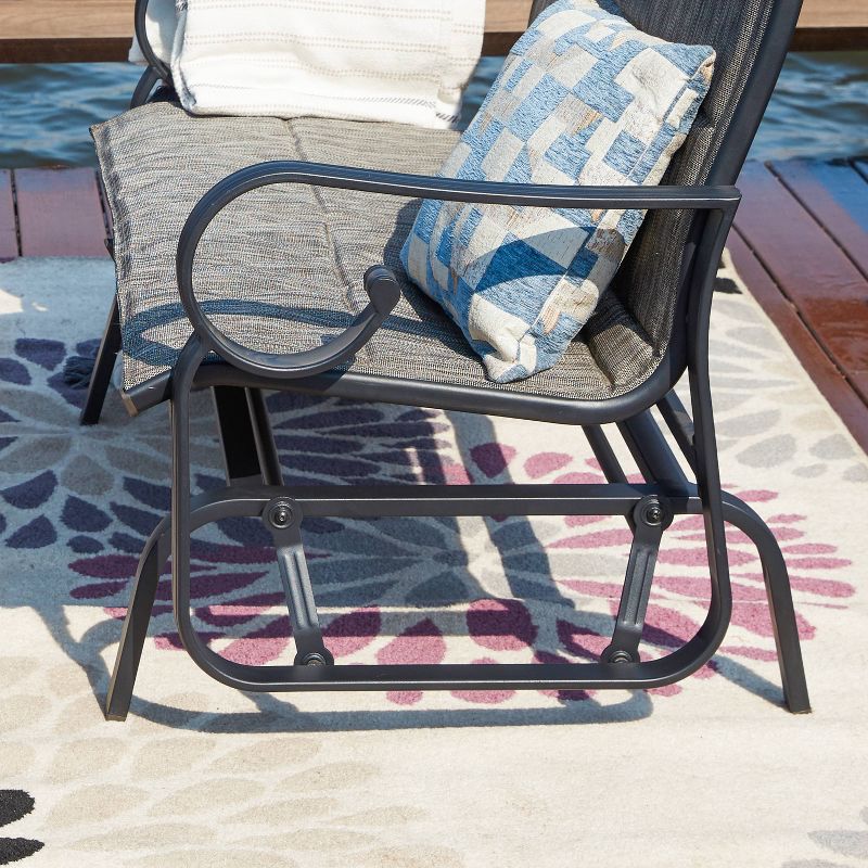 2pc Outdoor Patio Glider Seating Set - Patio Festival