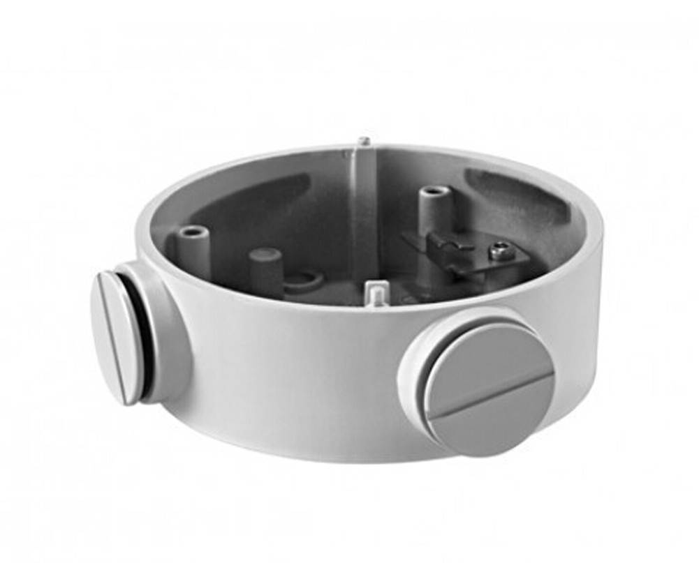 Hikvision camera bracket DS-1260ZJ for ip Bullet Camera DS-2CD2632F-IS or DS-2CD2232-I5 One- cylinder hidden Junction Box/Continental Paint Indoor/Outdoor Bracket/Aluminium Junction Back Box Bracket
