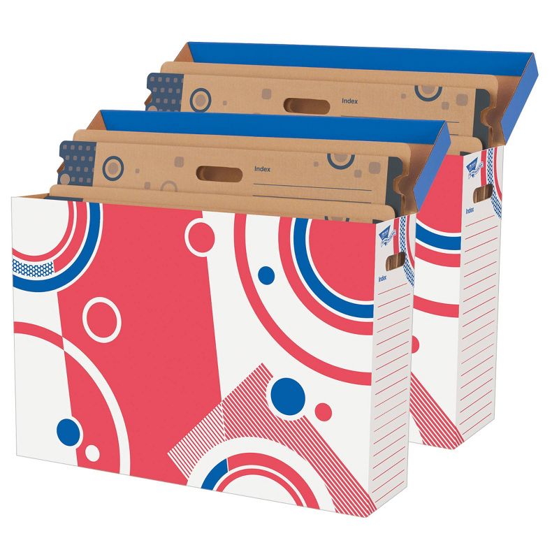 2pk Bulletin Board Storage Box File 'N Save System - TREND