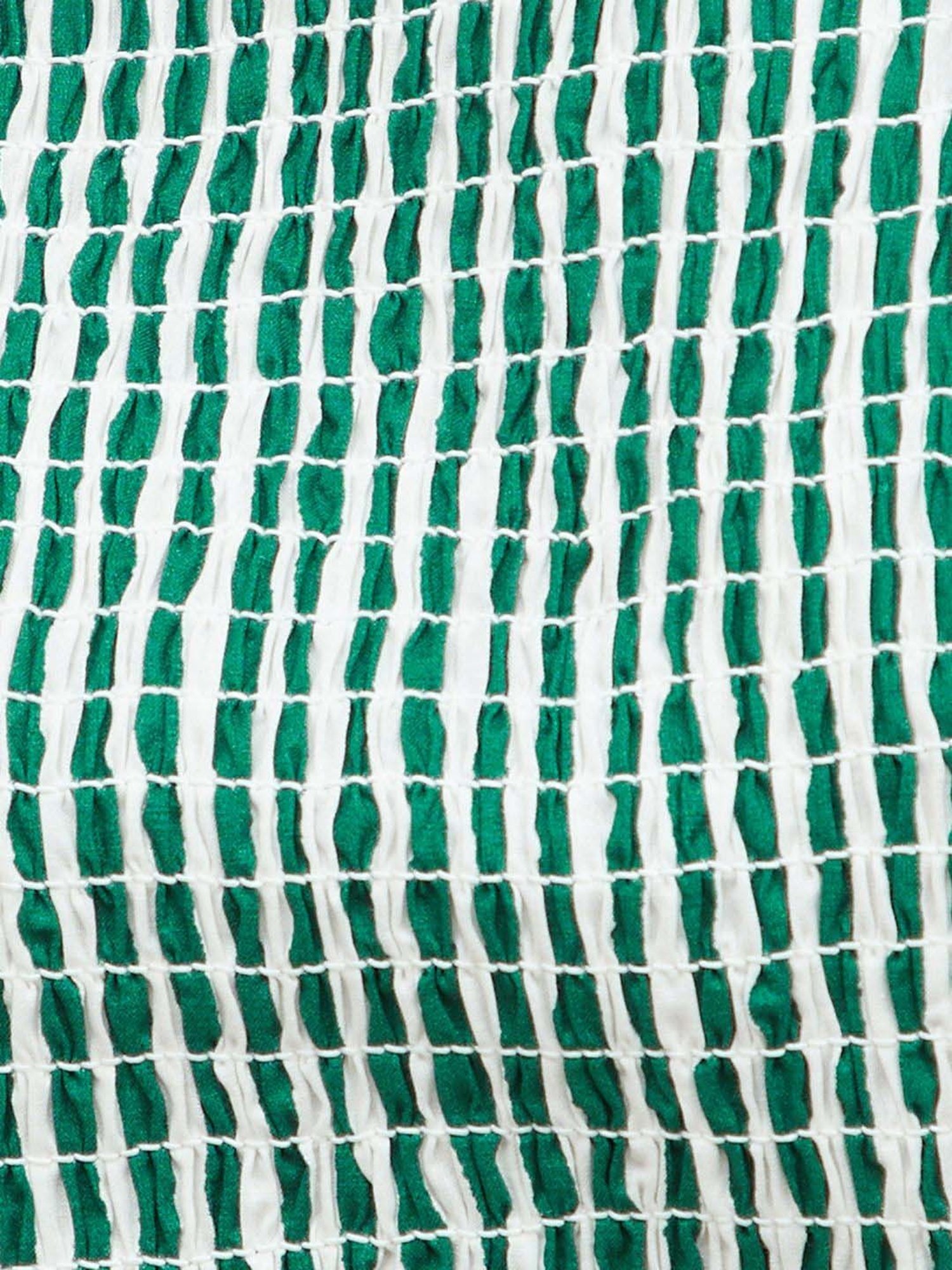Colour Me by Melange Green Cotton Striped Top