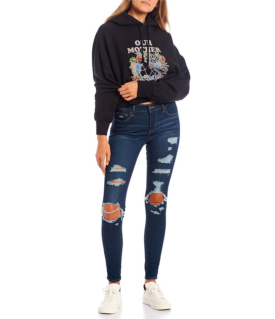 Levi's&reg; Our Mother Long Sleeve Cropped Hoodie
