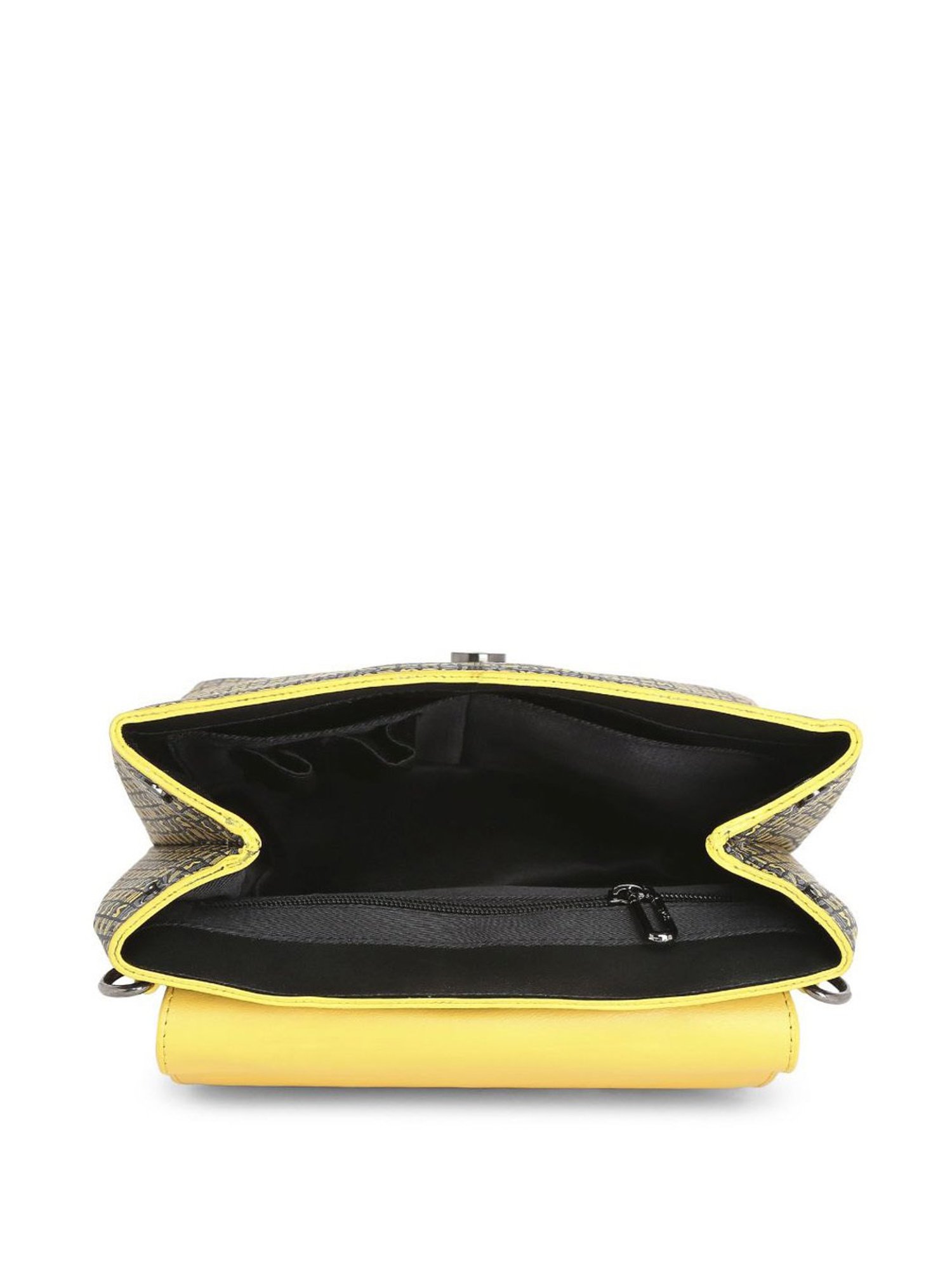 Eume Dragonfly Black Leather Printed Convertible Backpack