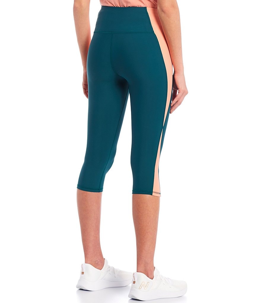 Kinesis High Rise Moisture Wicking Color Block Knee Pull-On Leggings