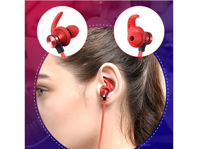 AutofeelSunriseoffice  Waterproof Magnetic Attraction Bluetooth Earphone Headset Wireless Headphone With Charging Cable Earphone Build-in Mic Pluggable Card 3D Bass Stereo Neckband Sport Earbuds