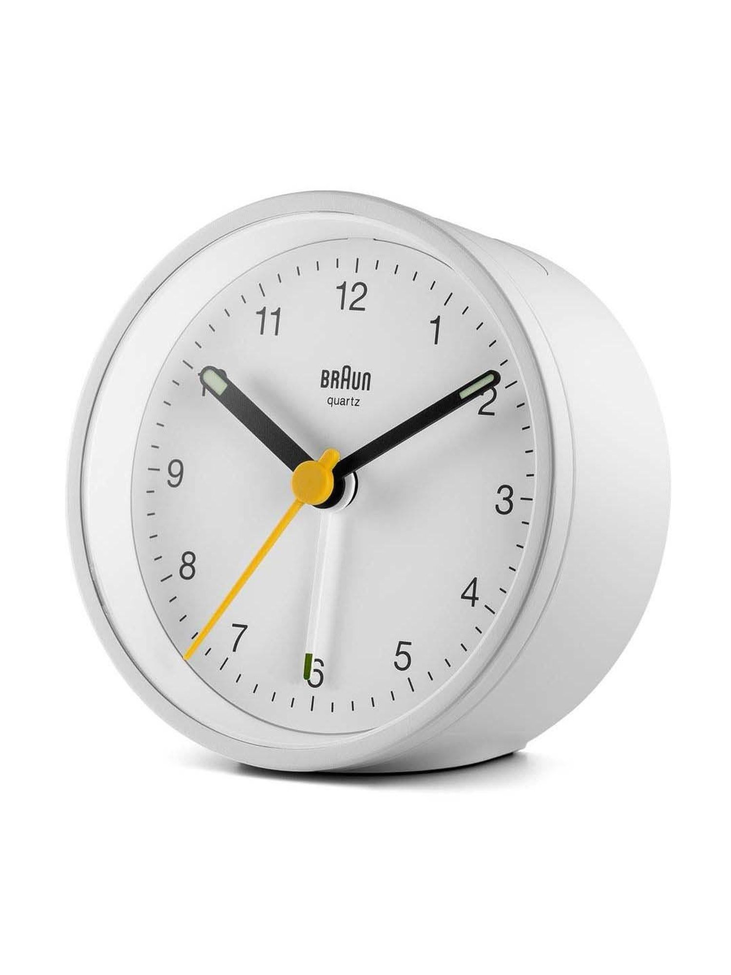 Braun White Classic Analog Alarm Clock