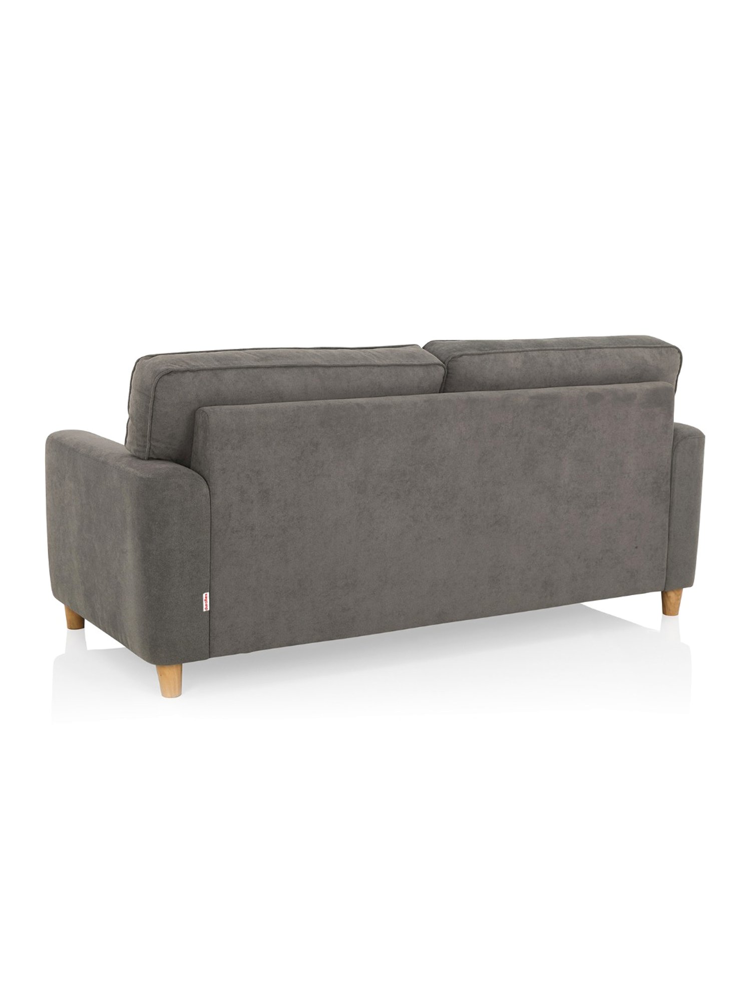 Durian Berry Black Premium Leatherette 2 Seater Sofa