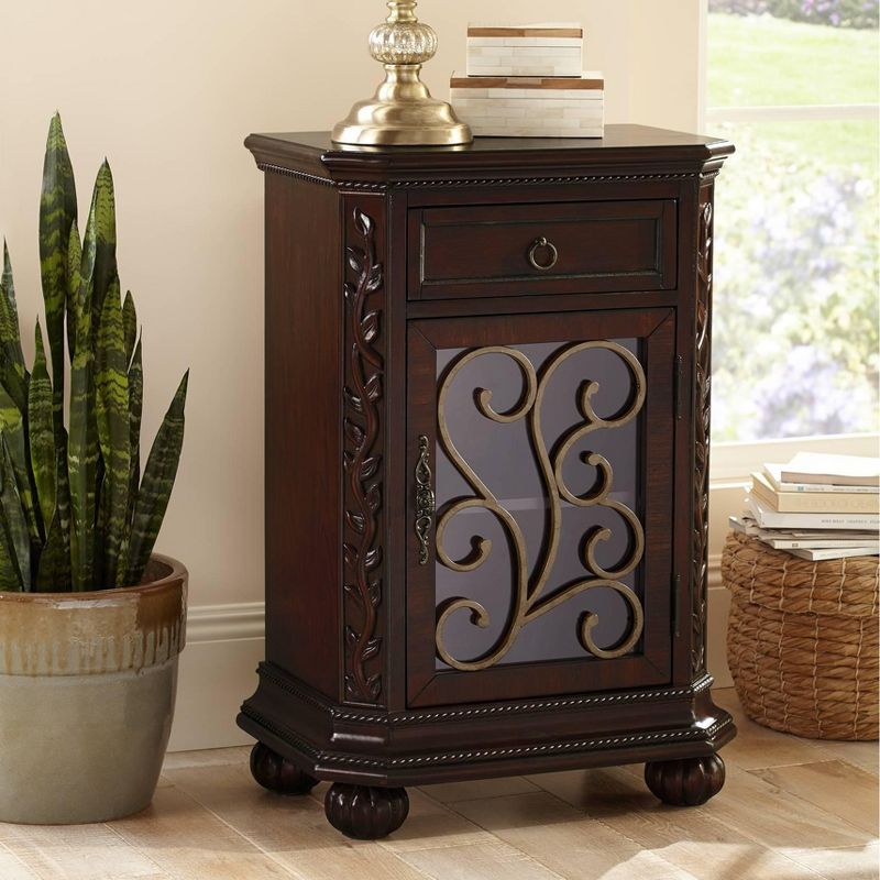 Kensington Hill Arriana 22 1/2" Wide Cherry Finish Accent Table