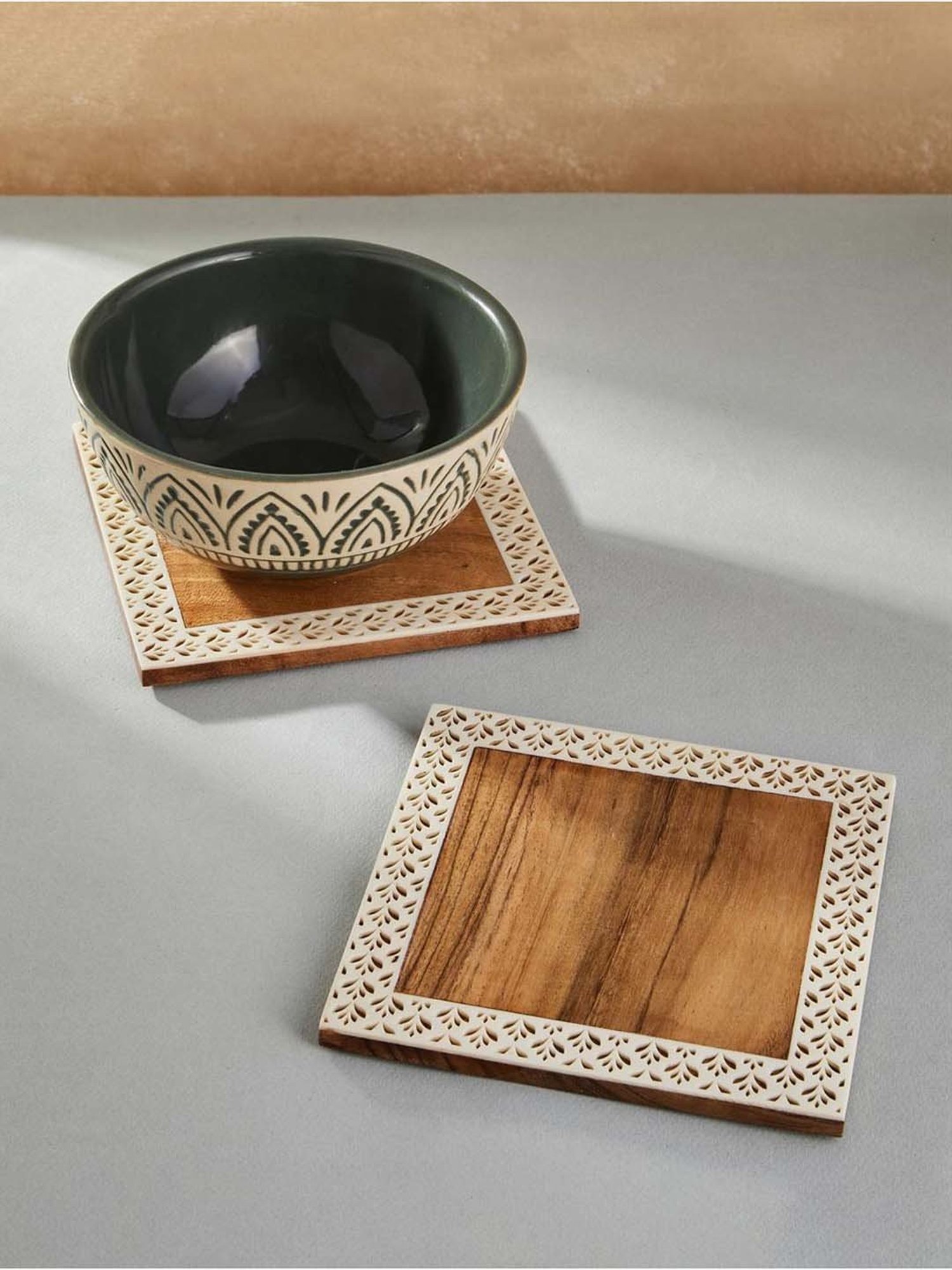 ICRAFT Multicolor Mdf Mor Series Trivets - Set of 4