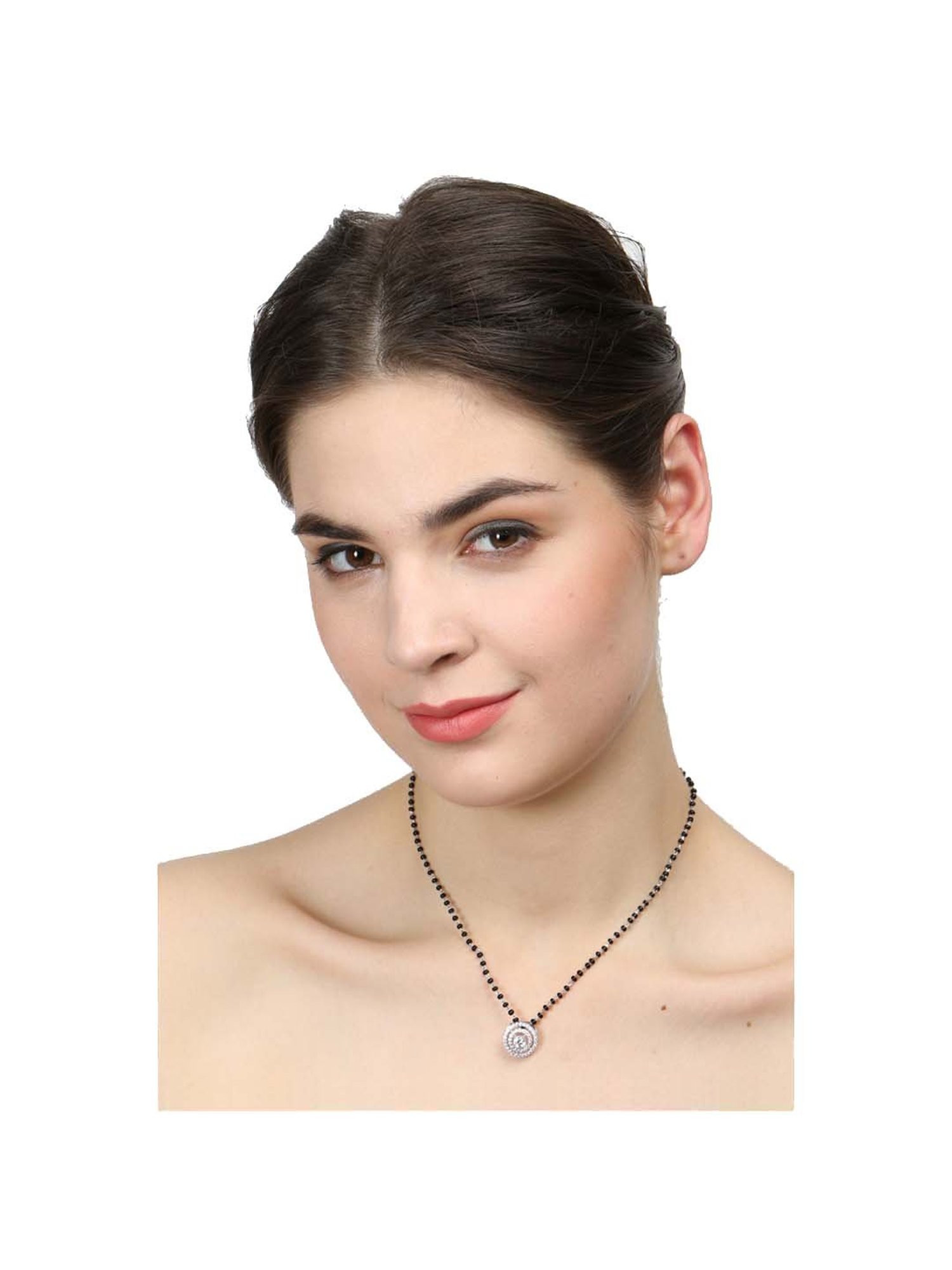 Clara Halo 92.5 Sterling Silver Mangalsutra