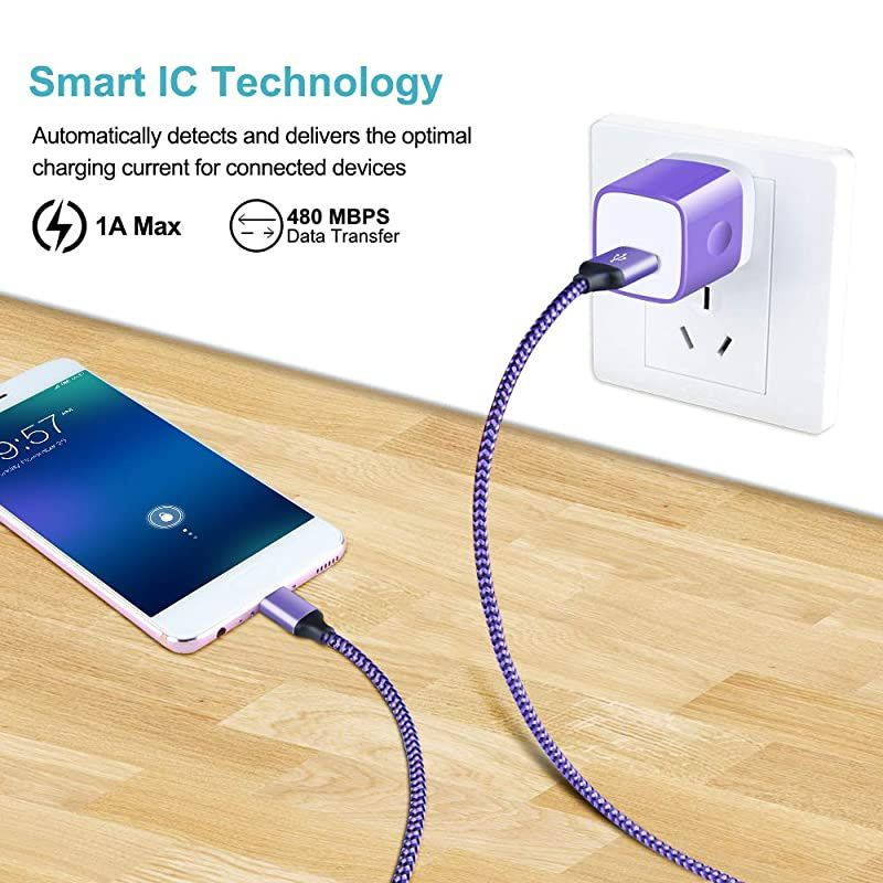 Wall Charger, 6 Pack 1A/5V One-Port Cube Power Adapter Charger Wall Plug Charging Block for iPhone 12 11 Pro Max, XR/Xs/X, 8/7/6/6S Plus, iPad, Samsung Galaxy, HTC, LG, P40 Pro+, Pixel, Moto