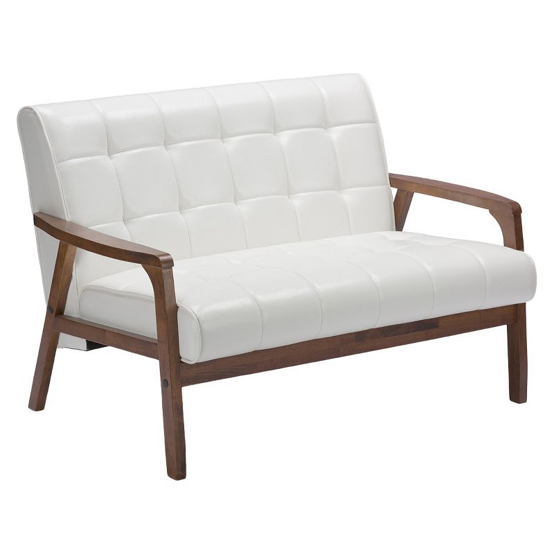 Mid-Century Masterpieces Loveseat White - Baxton Studio