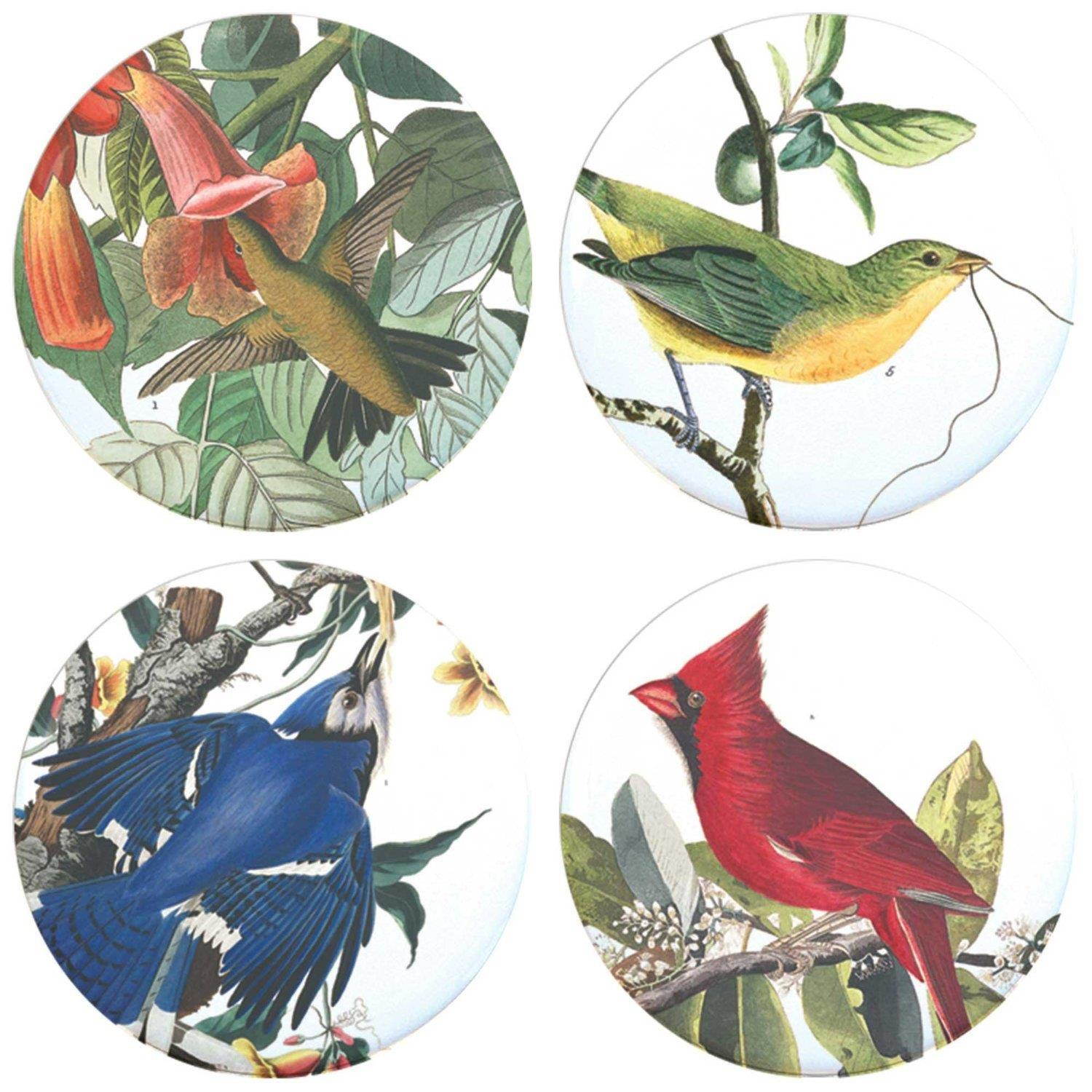 Buttonsmith Audubon Birds Tinker Top Set to use with Tinker Reel badge reels - Made in USA