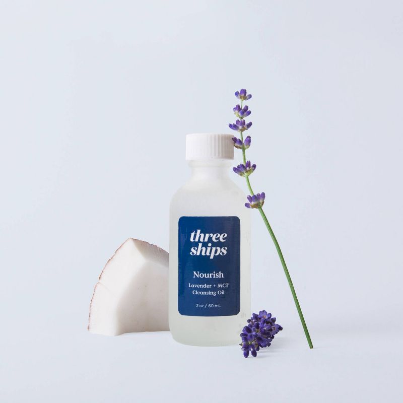 Three Ships Nourish Lavender Cleansing Oil - 2 fl oz