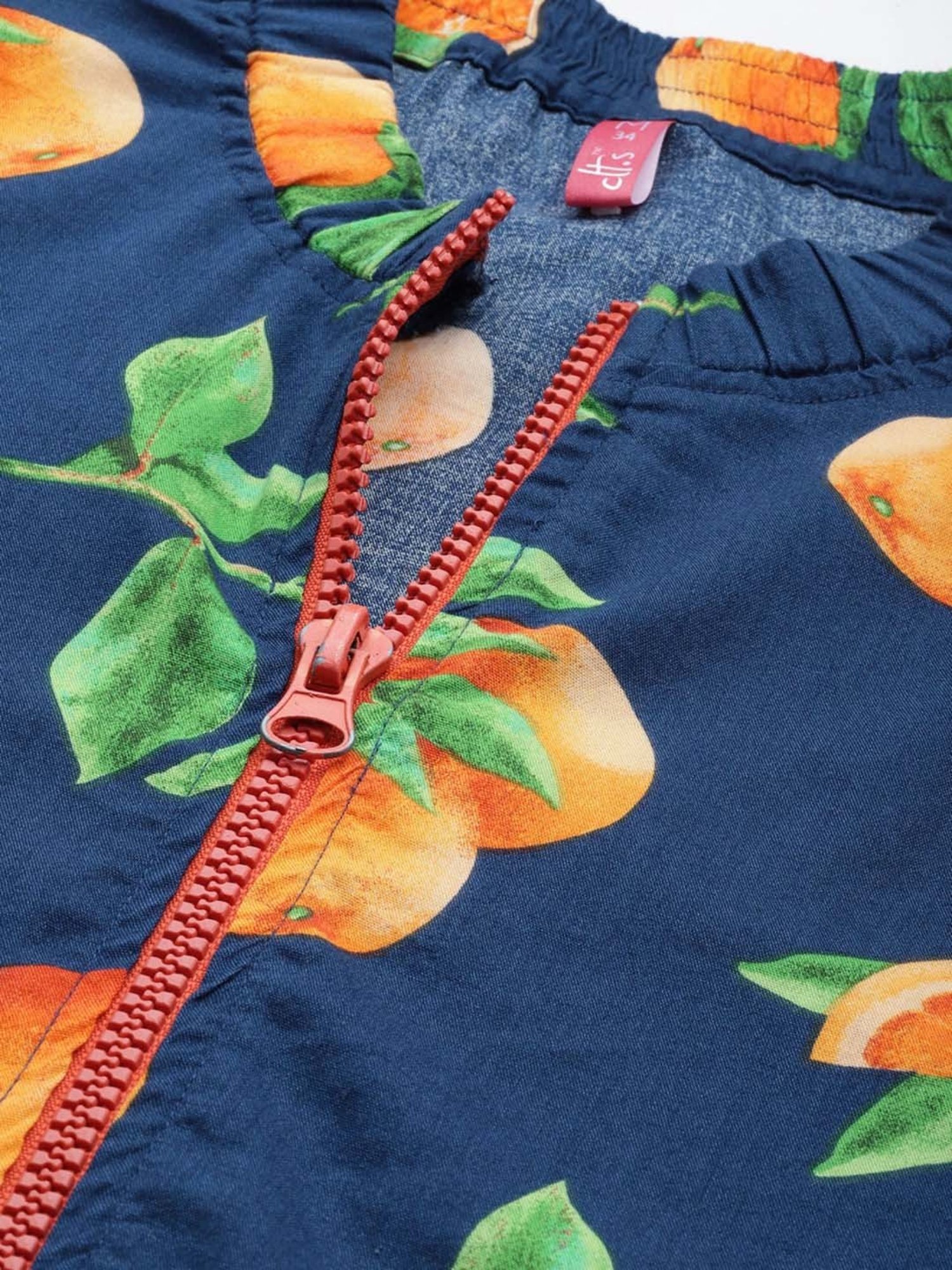 Clt.s Blue Cotton Printed Jacket Joggers Set