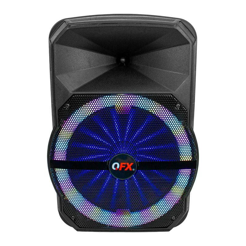QFX PBX-1211 12" Rechargeable PA Speaker +TWS-Bluetooth +USB/SD/FM +APP CONTROL