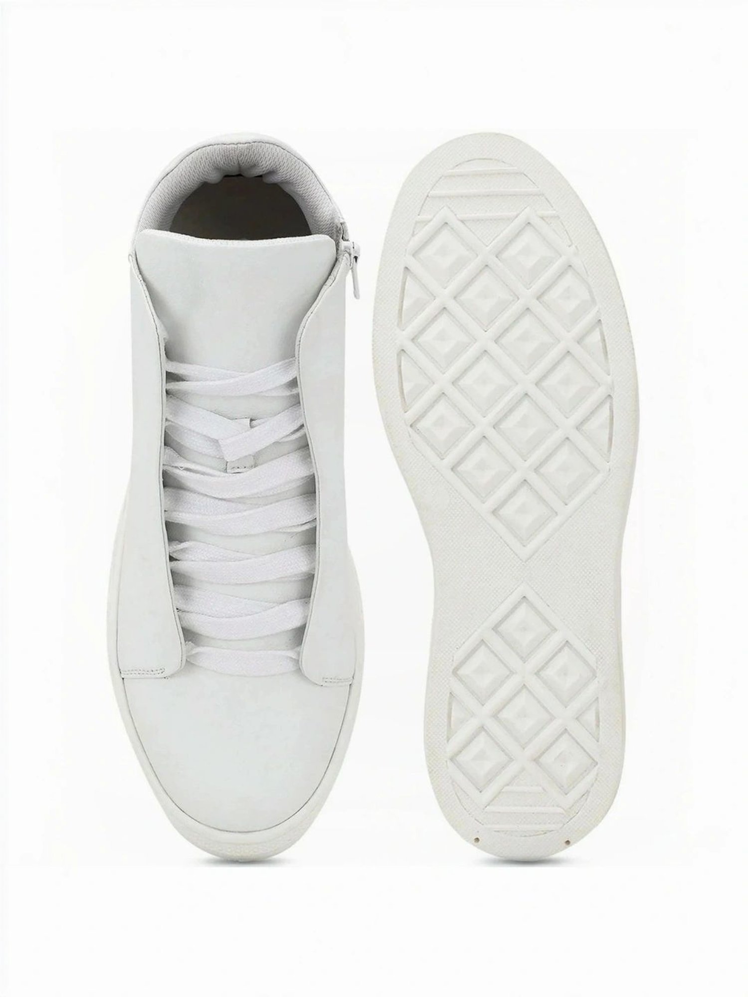 Saint G Men's Milo White Ankle High Sneakers