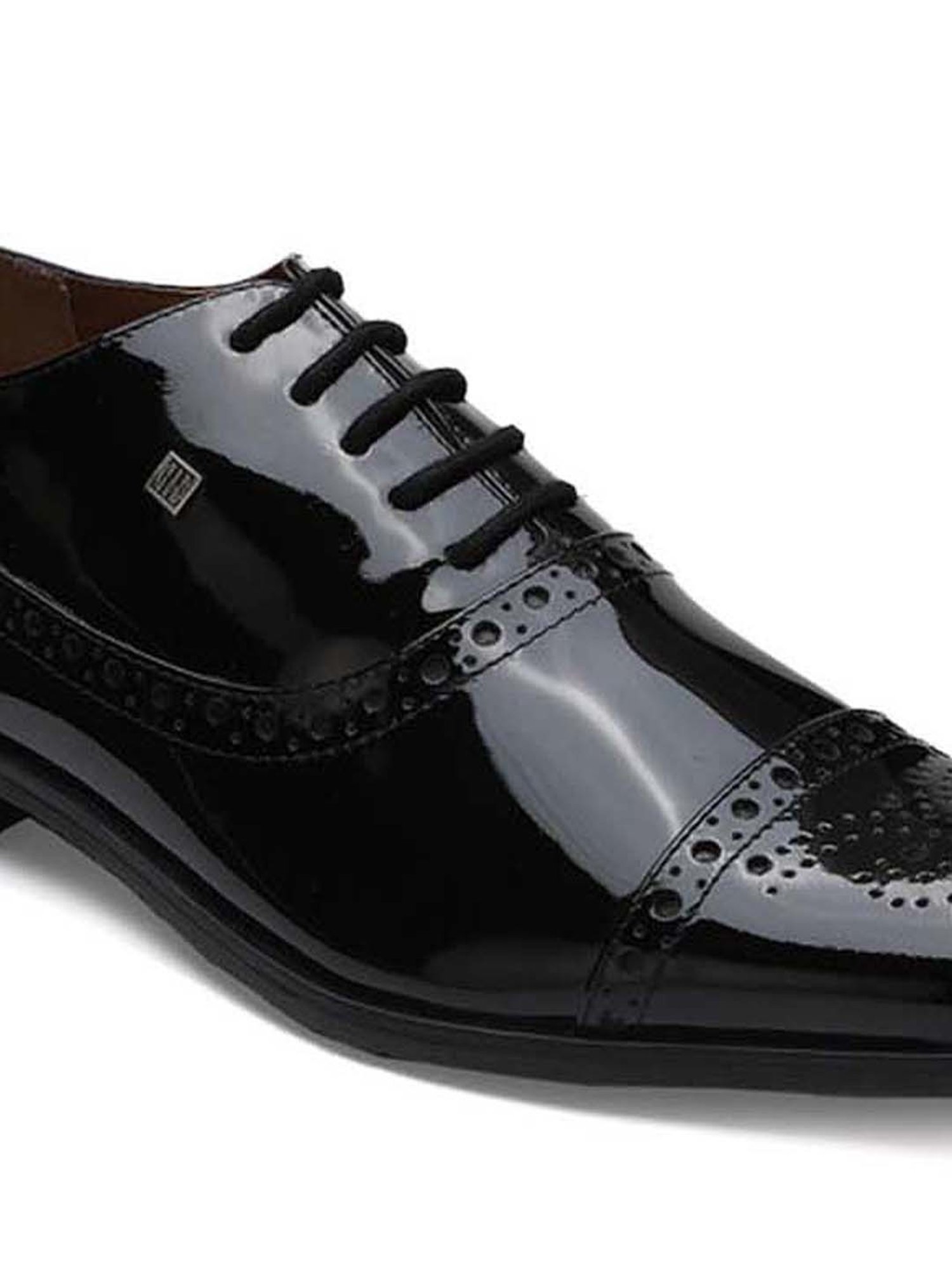 EZOK Men's Black Brogue Shoes