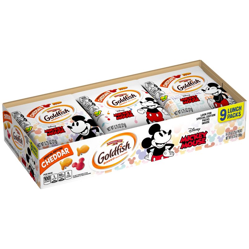 Pepperidge Farm Goldfish Mickey Mouse Baked Snack Crackers - .75oz/9ct