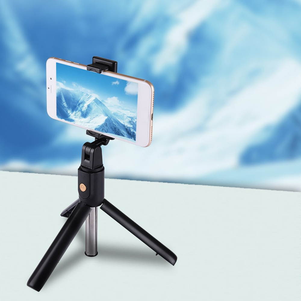 2-in-1 Selfie Stick Tripod Stand with Phone Holder Remote Shutter for Selfie Live Streaming Video Recording Online Chatting