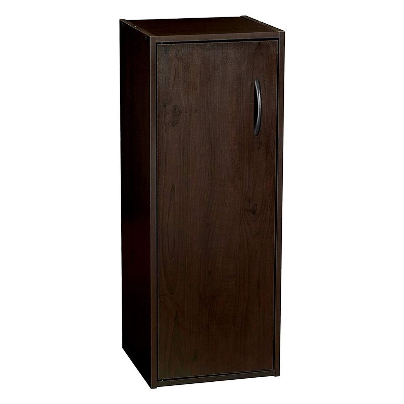 ClosetMaid 899100 Heavy Duty Decorative Home Stackable 1-Door Storage Organizer, Espresso