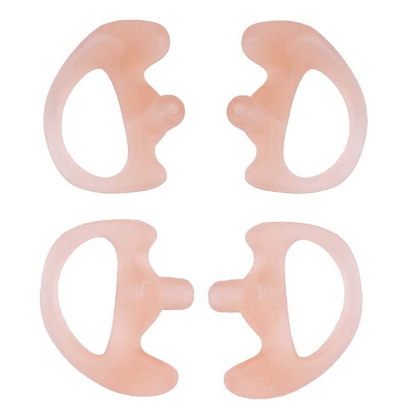 Replacement Earmold Earbud Earplug for Motorola Kenwood TwoWay Radio Air Acoustic Coil Tube Audio Kits Pink2 PairSamll