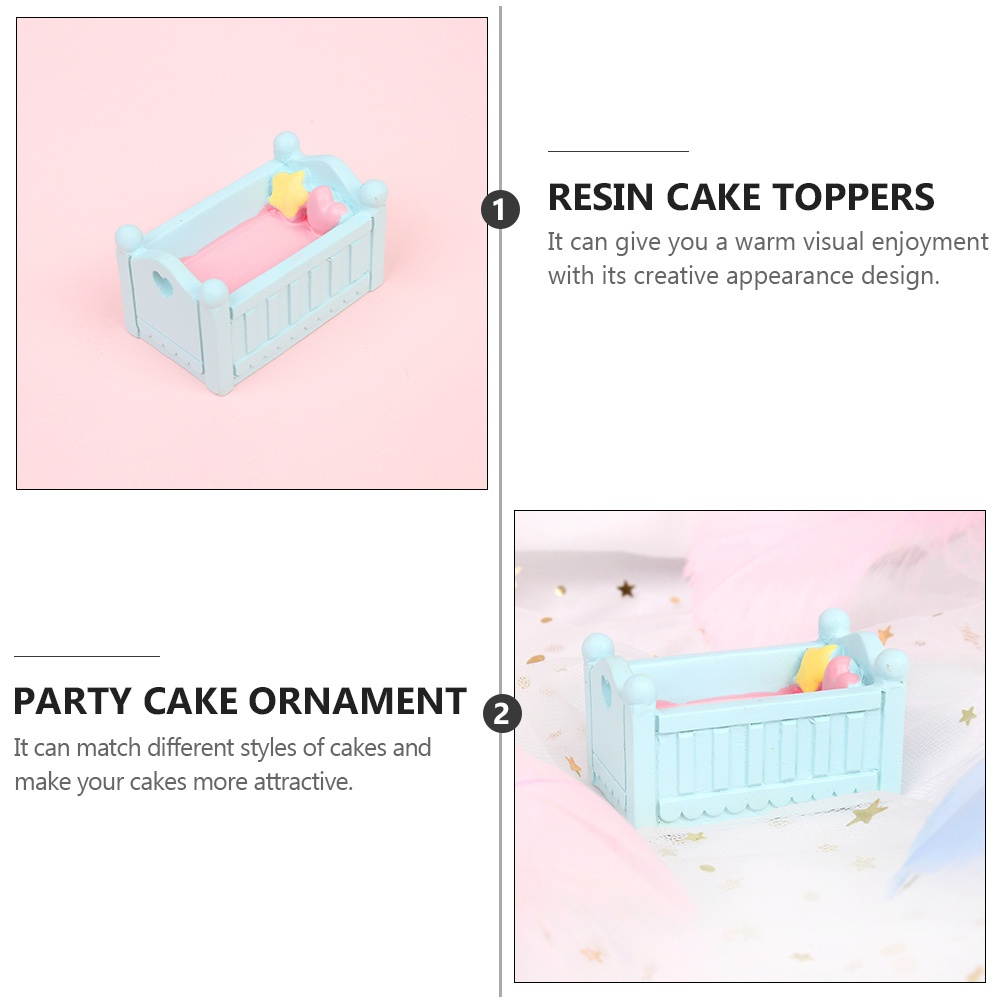 999666Newegg-reoetmall-US1 Pc Durable Mini Creative Practical Cake Topper Cake Dessert Decor Cake Adornment for Hotel Home Restaurant