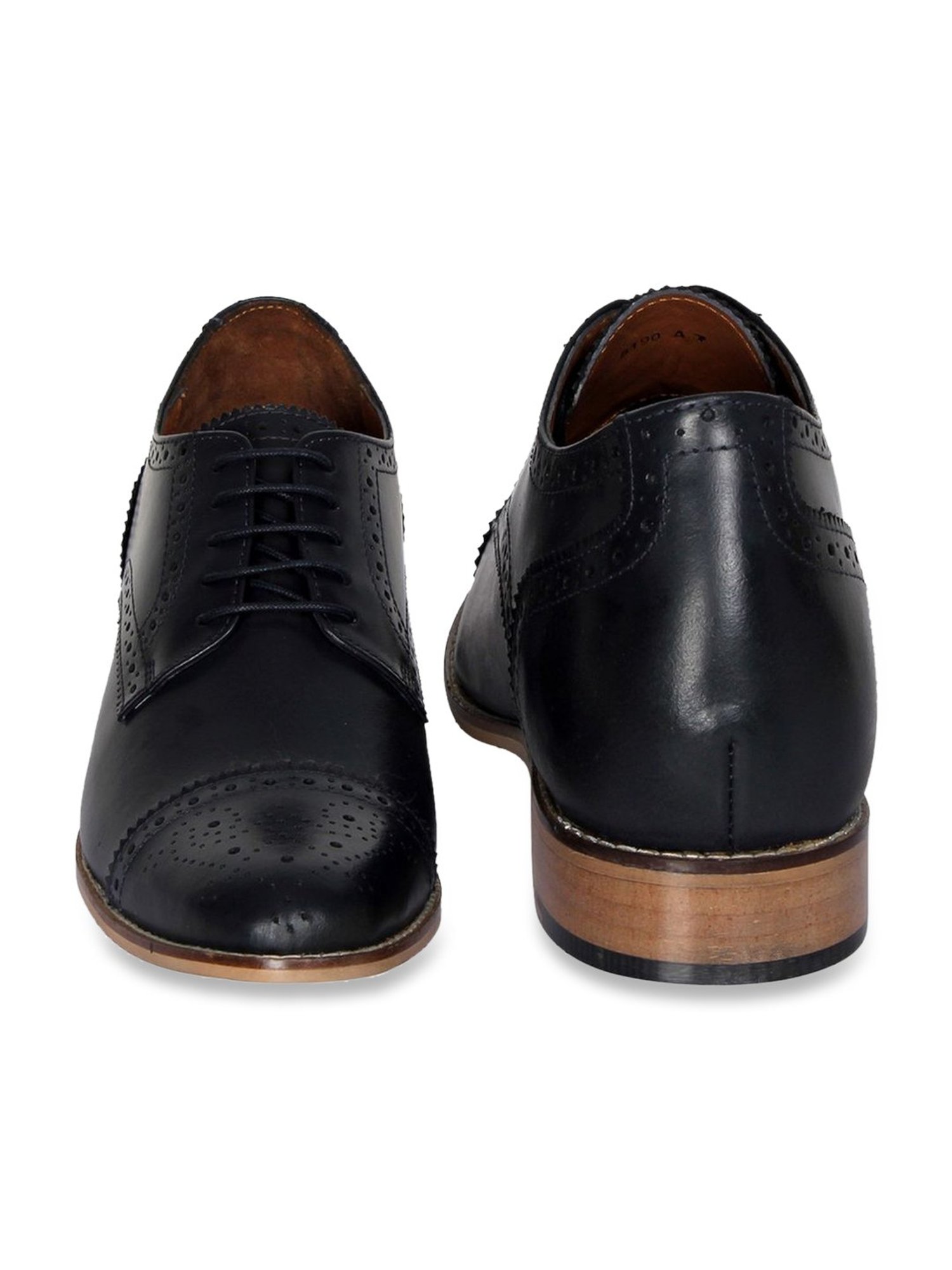 Celby Men's Height Increasing Midnight Navy Derby Shoes