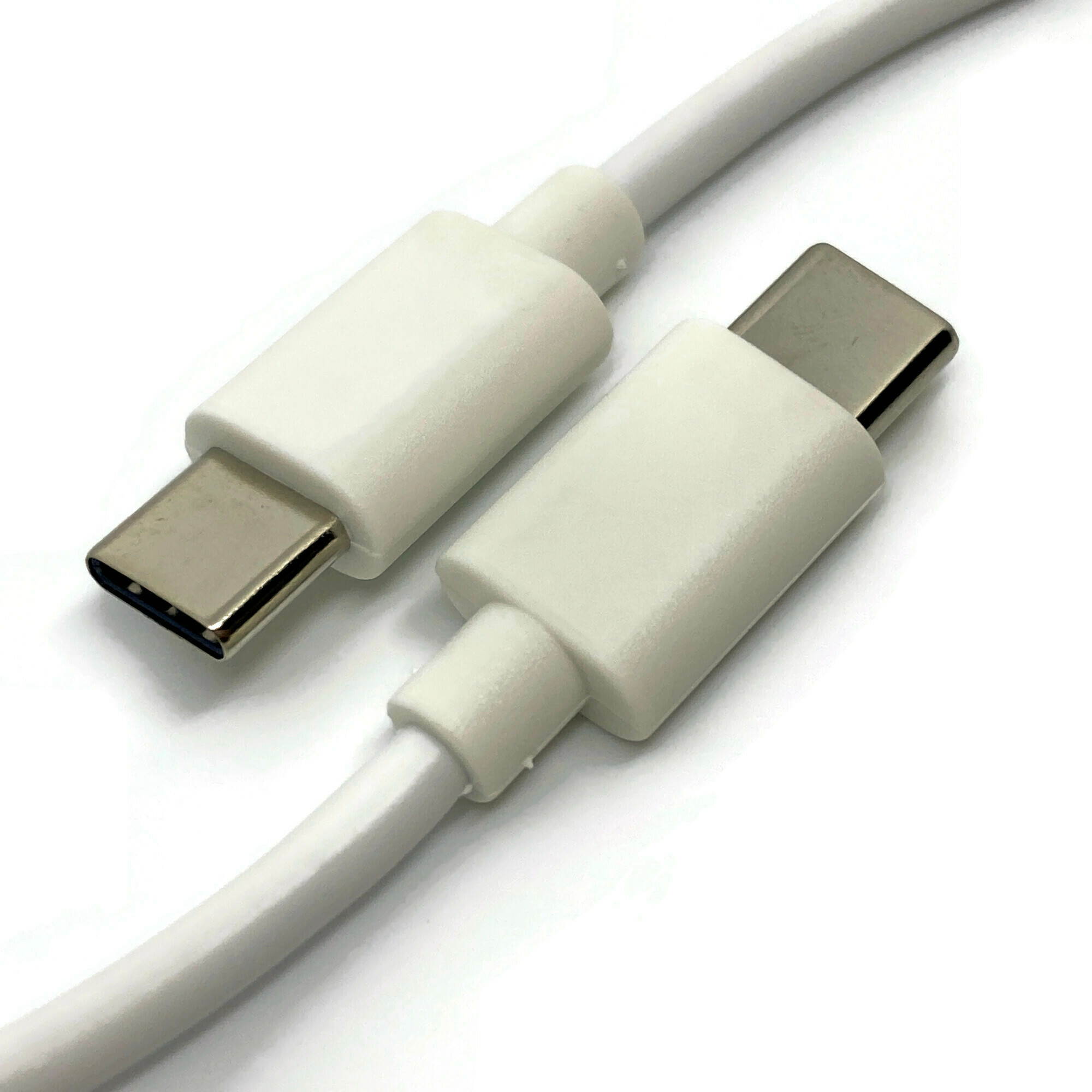 USB C to USB C Cable 1ft Type-C Fast Charging Data Cord Short White USB Type C for MacBook, iPad Pro, Samsung Galaxy S21 S20, Note 20, Google Pixel 5