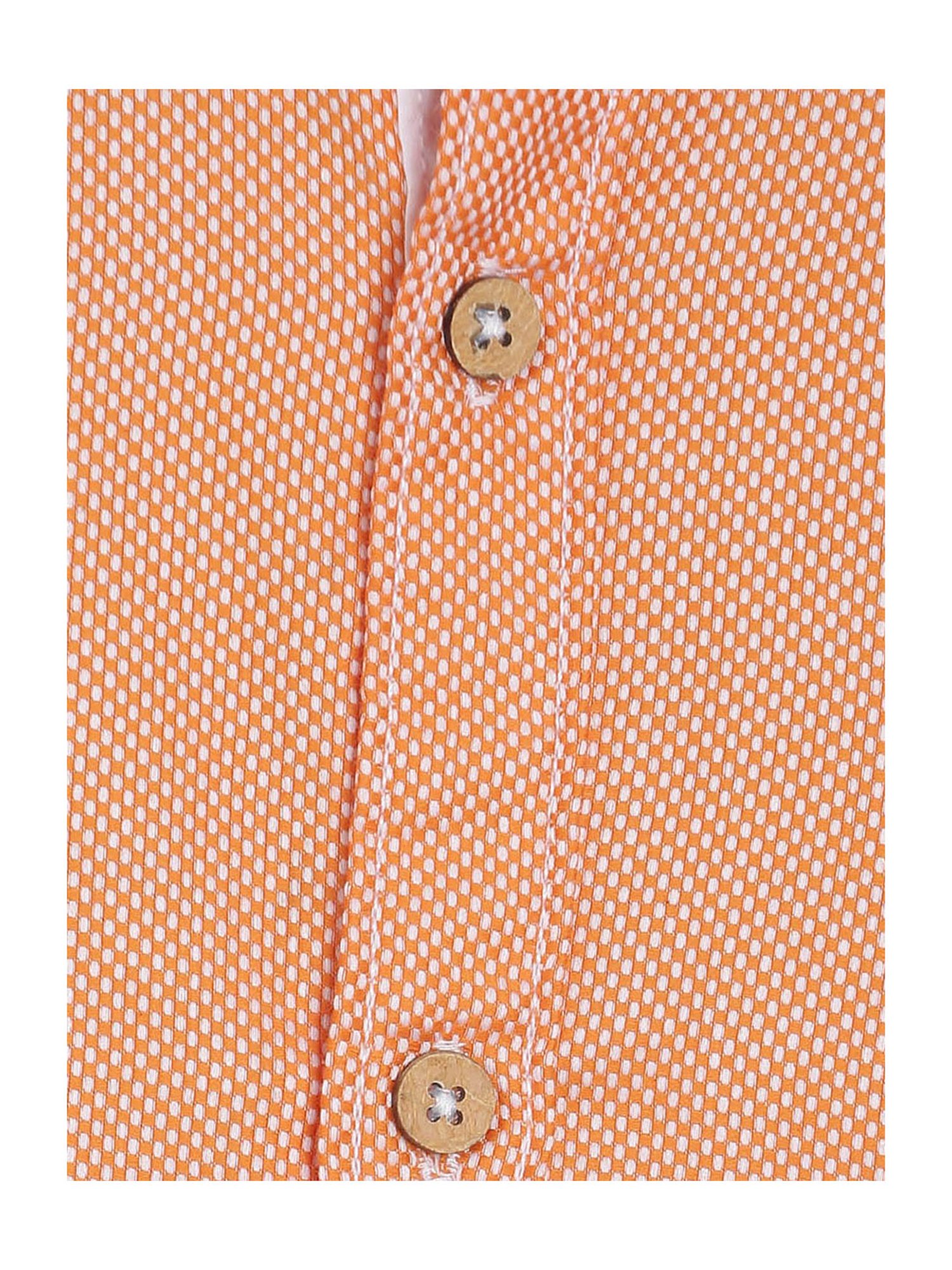 Tales & Stories Boys Orange Printed Shirt
