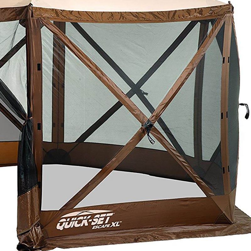Quick-Set Escape XL 12.5ft. Portable Camping Outdoor Gazebo Canopy Shelter