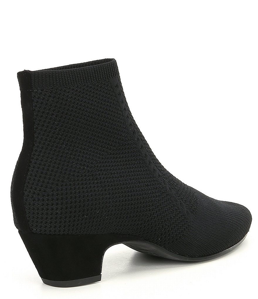 Eileen Fisher Purl Stretch Block Heel Sock Booties