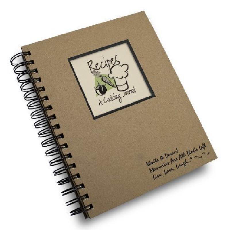 Recipes, A Cooking Journal - Kraft Hard Cover