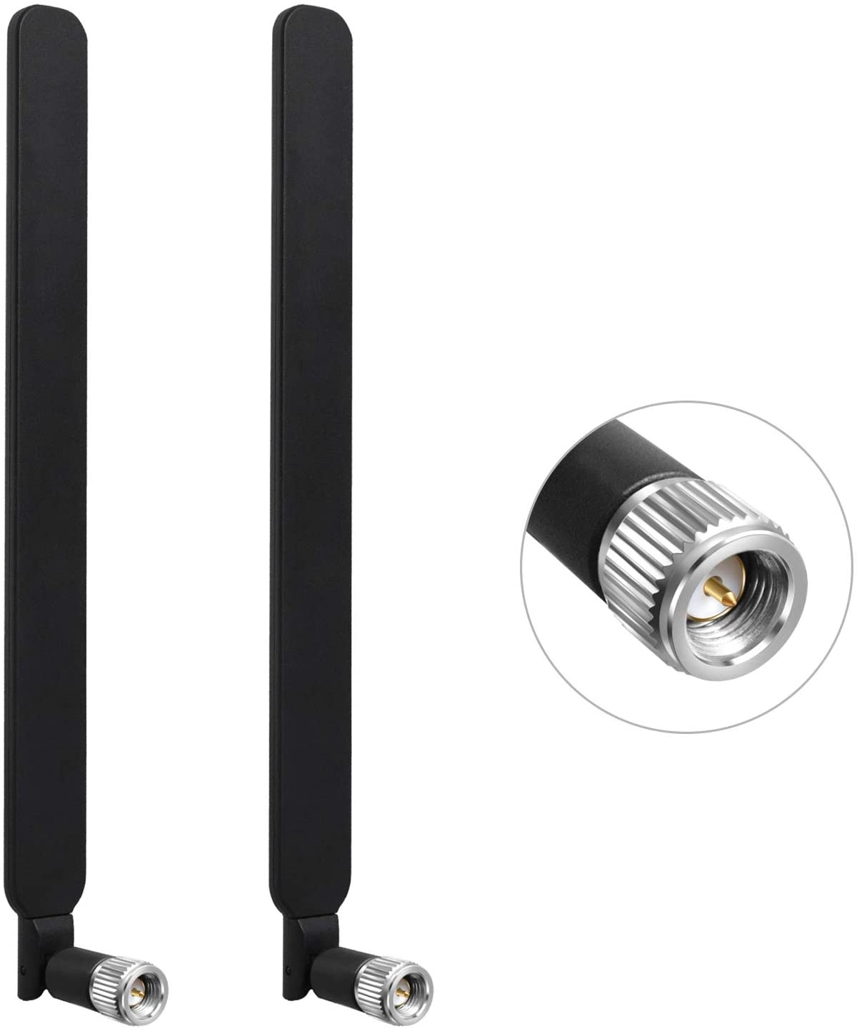 WiFi 4G LTE Antenna with SMA Male Connector 9dBi Dual Band Omnidirectional Antenna(2pcs) for Verizon AT&T VerizonWireless Network Router and Huawei 4g Router