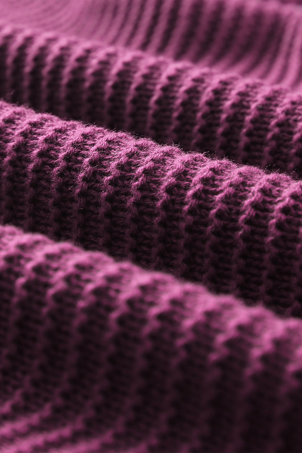 Yellow Drop Shoulder Henley Pullover Sweater With Slits