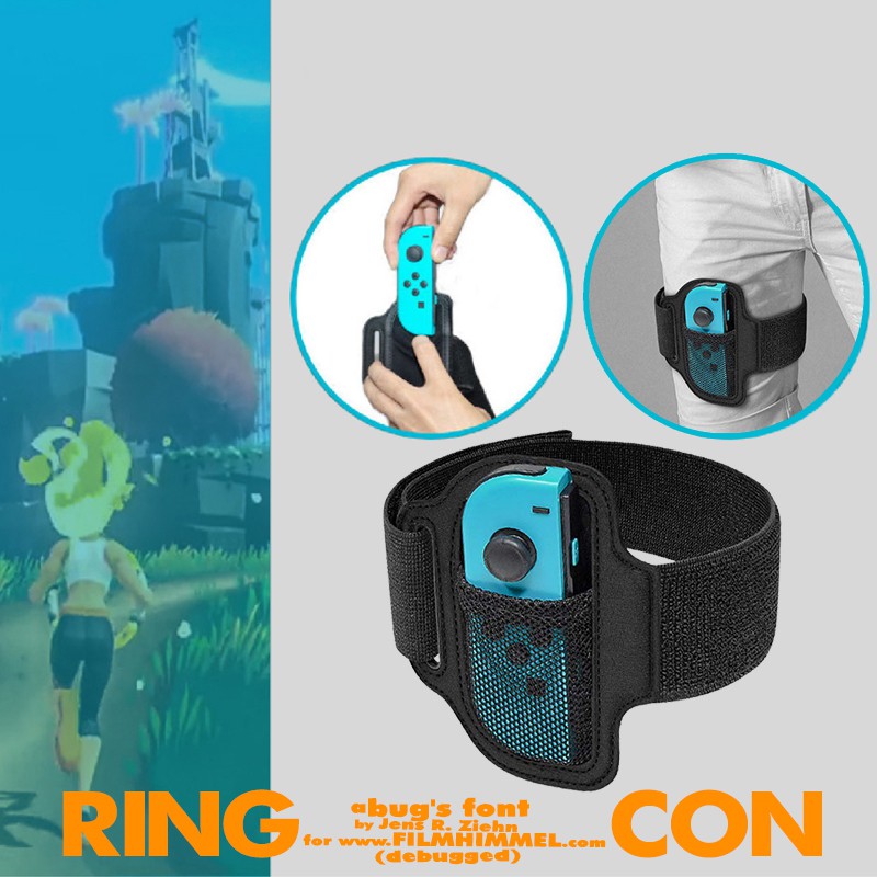 Adjustable Elastic 56cm Leg Fixing Strap Sport Band + Non-Slip Ring-Con Grips For Nintend Switch Joy-con Ring Fit Adventure Game
