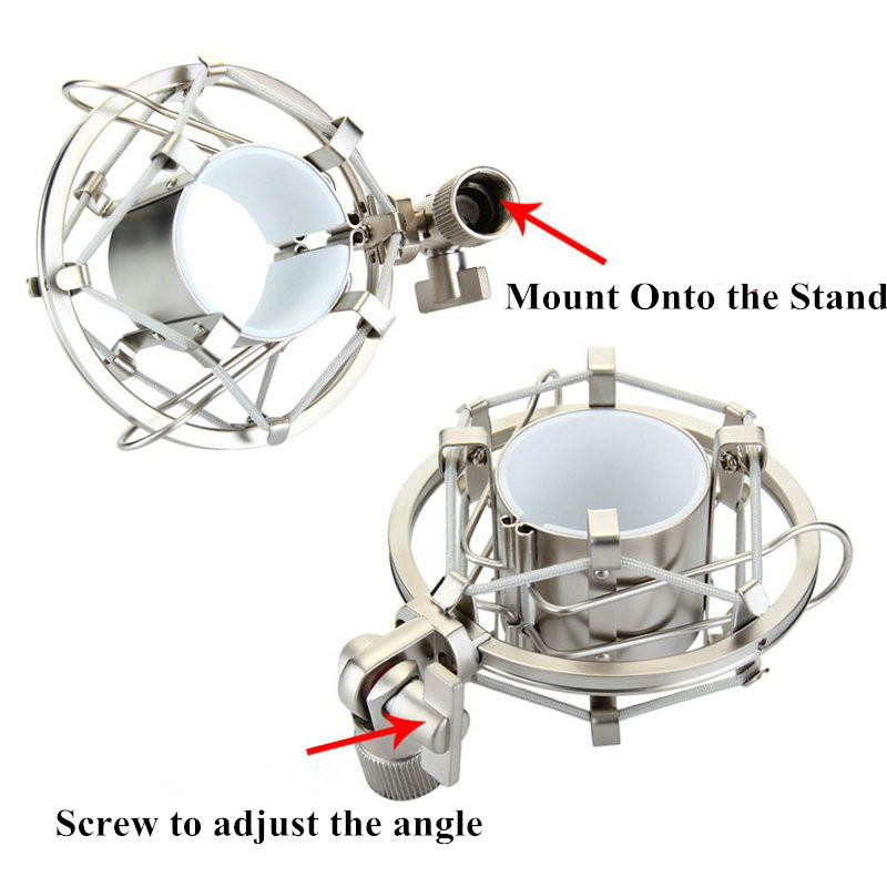 BM 800 Professional Condenser Microphone bm800 Audio Vocal recording for Computer karaoke Phantom power pop filter Sound card