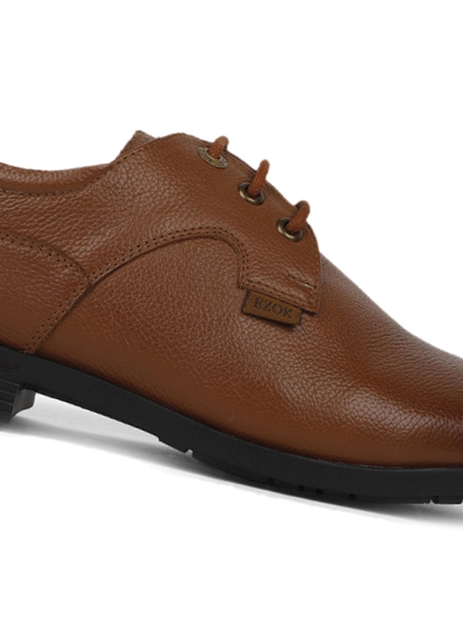 EZOK Men's Tan Derby Shoes