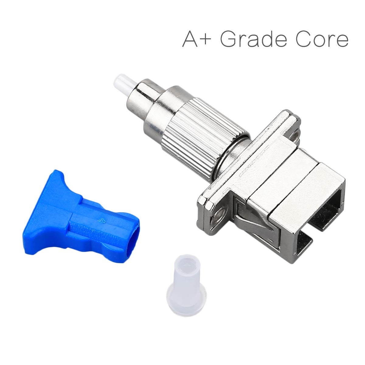 Monoprice OM4 Fiber Optic Cable - 15m (Meter) - LC/UPC-SC/UPC, Multi Mode, Duplex, 50/125 Type, 2.0mm, PVC