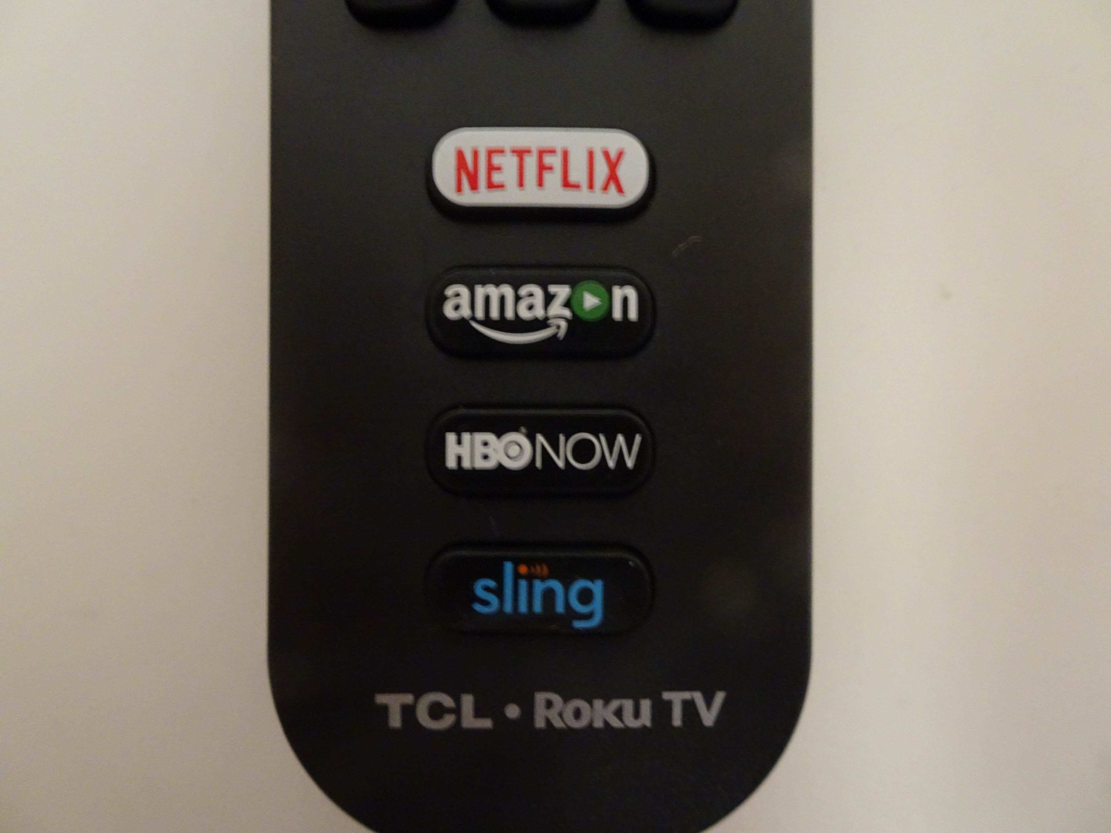 TCL Roku TV Remote DRC280 06-IRPT20-DRC280 NETFLIX AMAZON HBONOW SLING