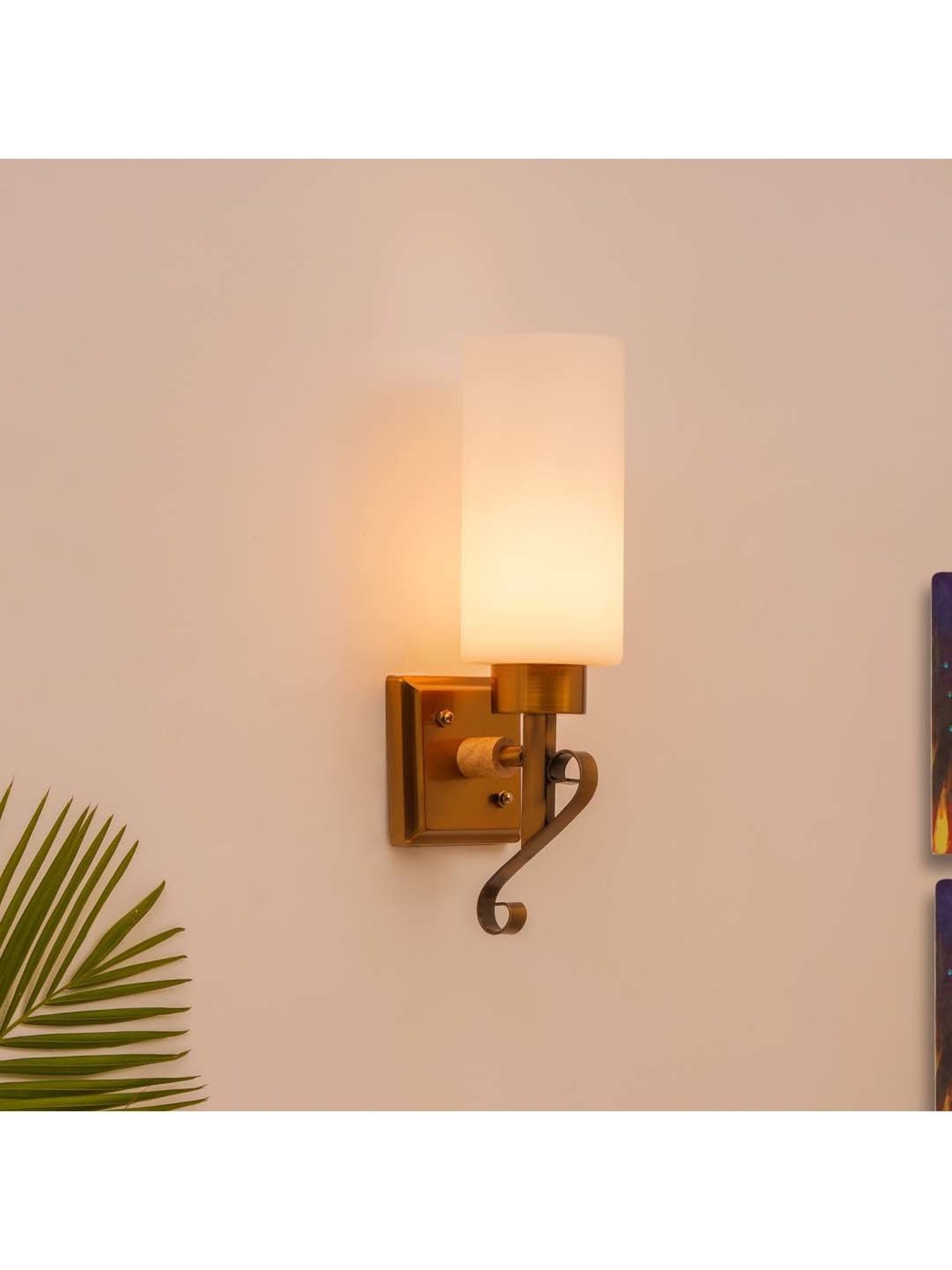 Fos Lighting 'Dish' Antique Gold & White Brass 5-In-1 Hanging Light