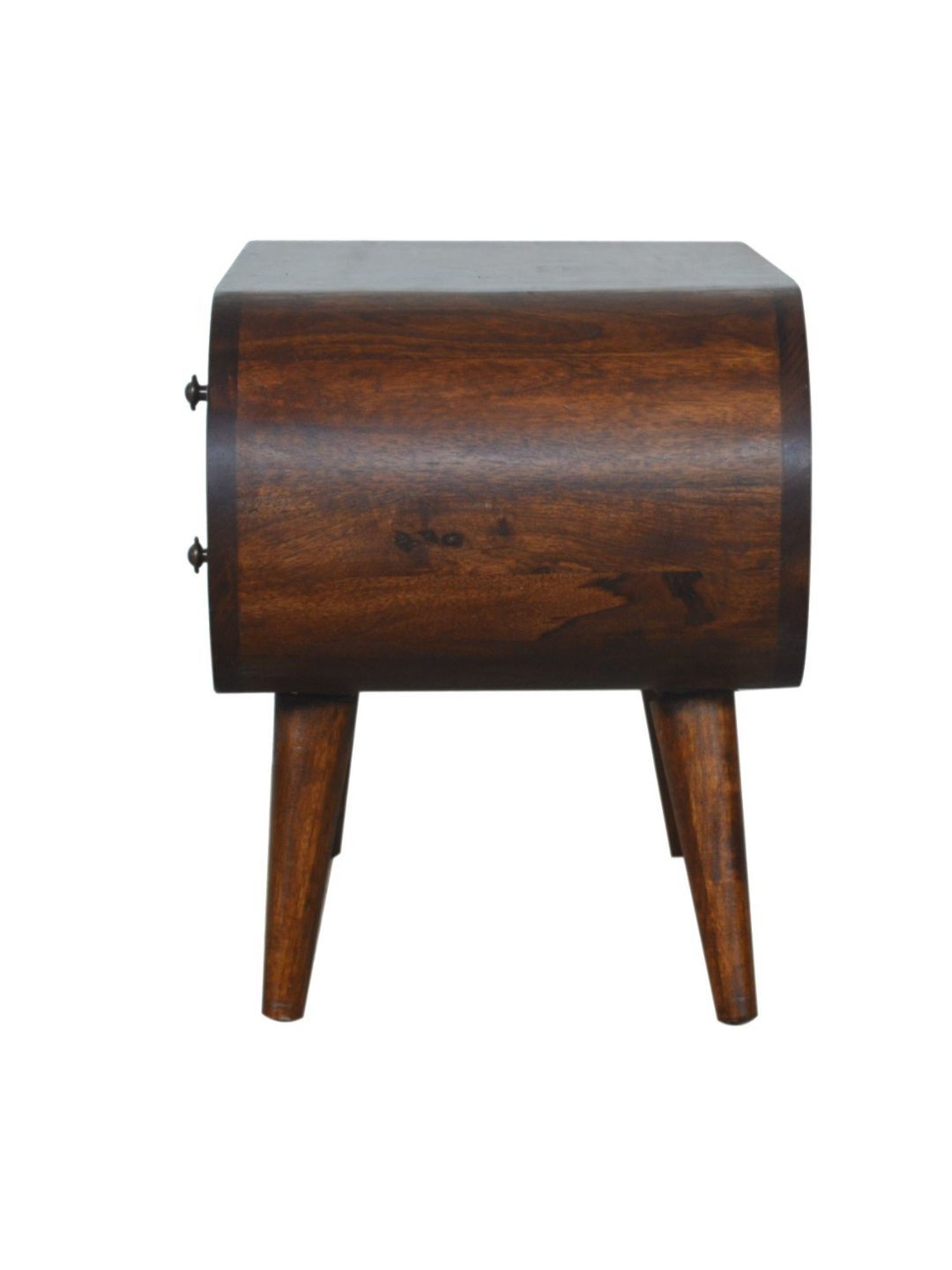 Fabindia Brown Sheesham Wood Textured Cabinet