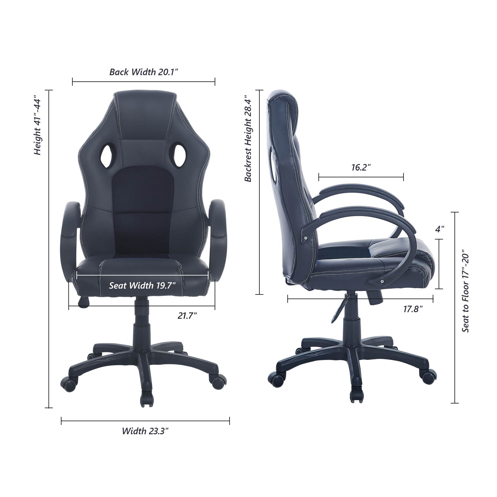 Modern Gaming Chair for Kids Boys Girls Teens High Back Ergonomic Swivel Racing Computer Chair, Height Adjustable,Office Chair PC Gaming Chair Cheap Desk Chair Ergonomic PU Leather Executive Computer