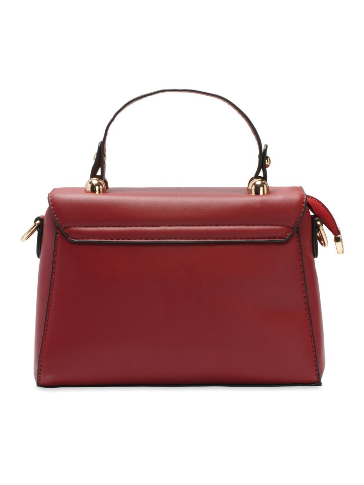 Luvoksi Maroon Solid Medium Cross Body Bag