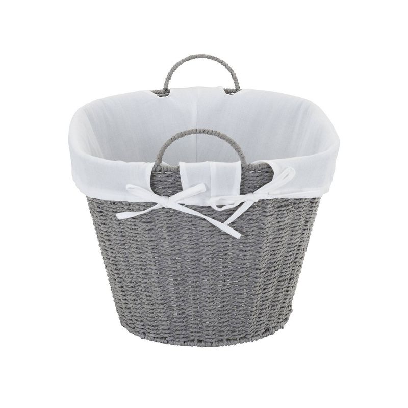 Household Essentials Paper Rope Laundry Basket Gray