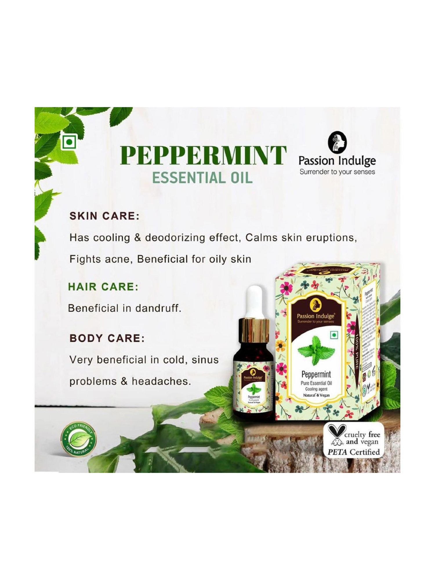 Passion Indulge Peppermint Essential Oil - 10 ml